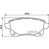 FERODO FDB4699 ARKA DİSK BALATA MGN IV 15- ESPACE V 15- MGN IV