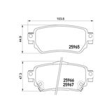 Ferodo Fdb4842 Arka Fren Balata Renault Kadjar 15 Koleos Iı 18 / Nıssan Qashqaı 1.6L Dci R9m Di