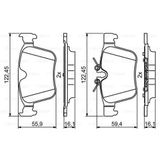 FERODO FDB4927 Fren Balatası Arka Land Rover Discovery Sport 14- Evoque 11-