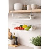 Feronyahome & Garden Metal Kanguru Raf Düzenleyici | Mutfak Dolabı İçi Askılı Organizer Raf
