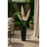 Feronyahome & Garden Metal Organizasyon Vazosu & Özel Boyalı Metal Şemsiyelik [Siyah]