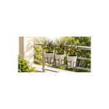 Feronyahome & Garden Şık Ve Pratik 3'lü Metal Yuvarlak Balkon Askılı Saksılık - Bitkilerinizi Balkonunuzda Sergileyin