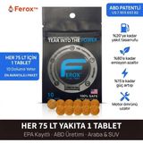 Ferox Fuel Tabs / Yakıt Tasarrufu / Motor ve Turbo Koruyucu / Enjektör Temizleme / Benzin & Dizel / 1 Adet Tablet = 75 Litre / 10 Adet Tablet