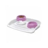 Ferplast 53X39x8 cm Lindo Maxi İkili Plastik Mama ve Su Kabı Seti