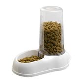 Ferplast Büyük köpekler için yem veya su sebili AZIMUT 5500 su ve kuru mama için yem teknesi 5,5 litre, kaymaz zemin, 23 x 41 x Y 37,5 cm, beyaz