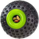 Ferplast CHEWA BOING BALL Yeniden Doldurulabilir Köpek Oyuncağı Süper Zıplayan ve Yüzen - Çiğnemeye Dayanıklı Malzeme - Diş Hijyeni İçin 3D Doku - Ultra Dayanıklı - İtalyan Tasarımı - Beden L, Siyah