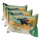 Ferplast Genico Fresh Kedi Köpek Temizleme Mendili (Yeşil Çay Kokulu) (3 paketi)