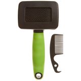Ferplast Gro 5800 İnce Metal Dişli Kedi Tarağı, S, Green