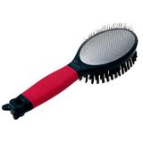 Ferplast Gro 5950 Kedi Köpek Oval Çift T. Fırça, Red, M, Double Undercoat