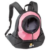 Ferplast Kangoo köpek sırt çantası, kedi sırt çantası, köpek çantası, geniş açıklık, emniyet kemeri, ayarlanabilir kayışlar, maks. 8 kg, 41,5 x 20 x 43 cm, pembe