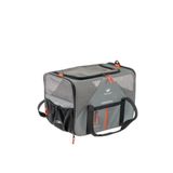 Ferplast Köpek Taşıyıcı VOYAGER, Kedi Taşıyıcı, Evcil Hayvan Taşıyıcı, Ayarlanabilir Saplar ve Omuz Askısı, Emniyet Kemeri, Çift Taraflı Açılır, Yastıklı, Maks. 15 Kg, 50x35x37h cm, Gri