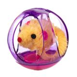 Ferplast Peluş Fareli Kedi Oyuncağı Plastik Karışım Renkli PA 5214 65mm Kedi Topu