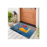 FERRAGNI HOME Porcellana Firenze İthal Kapı Önü Paspası İç Mekan Ev İçi Kullanıma Uyumlu Kedi Temalı 45 * 65 Cm Kaydırmaz Taban