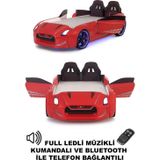 Ferramini Arabalı Yatak Kırmızı Kapıları Açılan Gtr Ledli Ve Müzikli