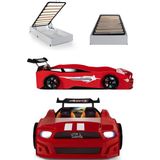 Ferramini Bazalı Kırmızı Arabalı Yatak Sport Mst Işıklı - 90 x 190 cm