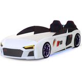 Ferraminii Beyaz Arabalı Yatak V12 Audi Full Ledli Kumandalı ve Müzikli - 90 x 190 cm