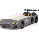 Ferraminii Gri Arabalı Yatak V12 Audi Işıklı Full Plastik - 90 x 190 cm