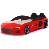 Ferraminii Kırmızı Arabalı Yatak V12 Audi Full Ledli Kumandalı ve Müzikli - 90 x 190 cm