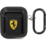 Ferrari Airpods Kılıf Orjinal Lisanslı Iml Baskılı Klasik Logolu Kılıf Siyah