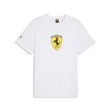 Ferrari Colored Shield Erkek Beyaz Günlük Stil T-Shirt 63531004