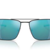 Ferrari Erkek Fz5001 Dikdörtgen Güneş Gözlüğü, Koyu Gunmetal/Aynalı Mavi Polarize, 60 mm