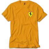 Ferrari Logo Sarı Tişört Liyada - 2XL