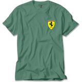 Ferrari Logo Yeşil Tişört Liyada - XL
