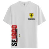 Ferrari Sf1000 Legacy – %100 Pamuklu Erkek Beyaz Tişört – Premium Quality