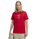Ferrari Tonal Shield Erkek Kırmızı Günlük Stil T-Shirt 63531102