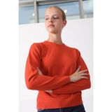 Ferraro A.brandy Yuvarlak Yaka Kadın Triko Kazak - 2XL - Turuncu