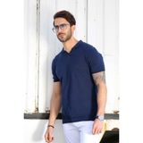 Ferraro Saks/siyah Kuşgözü Desenli Polo Yaka Erkek Triko T-Shirt - XL