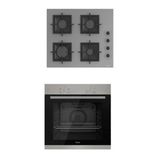 Ferre 2'Li İkili Gri Cam Ankastre Set Sc208 Kare Ocak - Xe61mdv Fırın