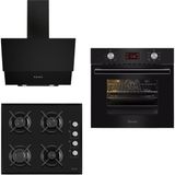 Ferre 8002 + S 1140 + D003 Siyah Ankastre Set