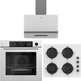 Ferre Artline D081-SA - CS206-FA - XE64CB Beyaz 3'lü Ankastre Set