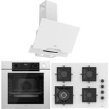 Ferre Beyaz Ankastre Set (D064 Sa - SC406 Wfa - QEP64CB Fryart Steam & Airfry )