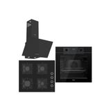 Ferre Black FryArt 3 Lü Ankastre Set ( QEP63CS - SC205-FA - D086 ) Döküm Izgara