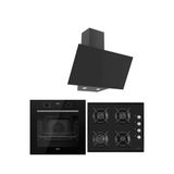 Ferre Black Plus Serisi 3lü Cam Ankastre Set (QBL63CS-S1140-D077)