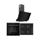 Ferre Black Plus Serisi 3lü Cam Ankastre Set (QBL63CS-SS205-D063)