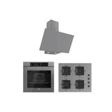 Ferre Ferre Flowart Serisi (Qbl62cpr-Ss208-D079) Ankastre Set