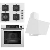Ferre Flameart SC Serisi SC406-WFA - XE64CB - D078 Beyaz 3'lü Ankastre Set