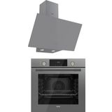 Ferre Flowart D079 - QMS63CPR Gri 2'li Ankastre Set
