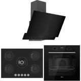 Ferre Flowart Evolis Pro Siyah 3'lü Ankastre Set ( QBL63CS-RS035-D063 )