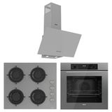 Ferre Flowart Lumora Essential Gri 3'lü Ankastre Set ( QBL63CPR-CS208-D088 )