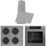 Ferre Flowart Lumora Essential Gri 3'lü Ankastre Set ( QBL63CPR-CS208-D088 ) - Antrasit