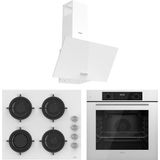 Ferre Flowart Lumora Essential QBL63CB - CS206 - D087 Beyaz 3'lü Ankastre Set
