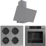 Ferre Flowart Lumora Plus Gri 3'lü Ankastre Set ( QBL63CPR-CS208-D079 ) - Antrasit