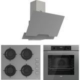 Ferre Flowart Lumora Pro QBL63CPR - CS208 - D065 Gri 3'lü Ankastre Set