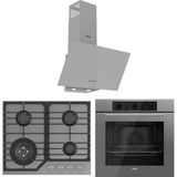 Ferre Flowart Nt Asimetrik Seriisi 3'lü Gri Ankastre Set ( QBL62CPR-NT028-D088 ) - Antrasit