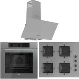 Ferre Flowart Qbl62cpr - Ss208 - D088 Sa 7 Prog. Mekanik Turbo Ankastre Set - Gri