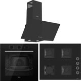 Ferre Flowart Qbl62cs - Ss205 - D086 Sa 7 Prog. Mekanik Turbo Ankastre Set - Siyah